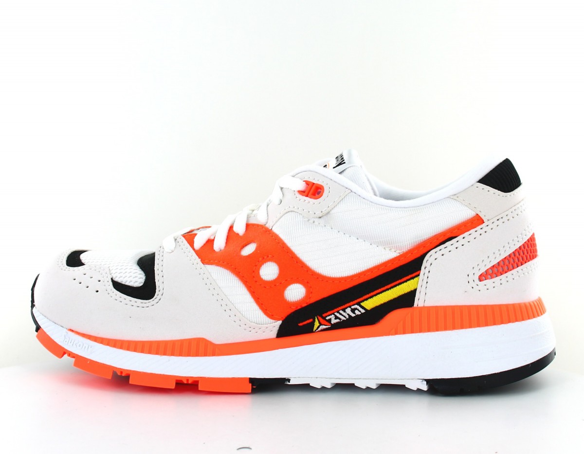 Saucony Azura blanc orange noir