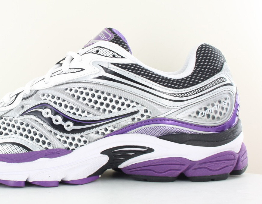 Saucony Progrid omni 9 blanc argent violet