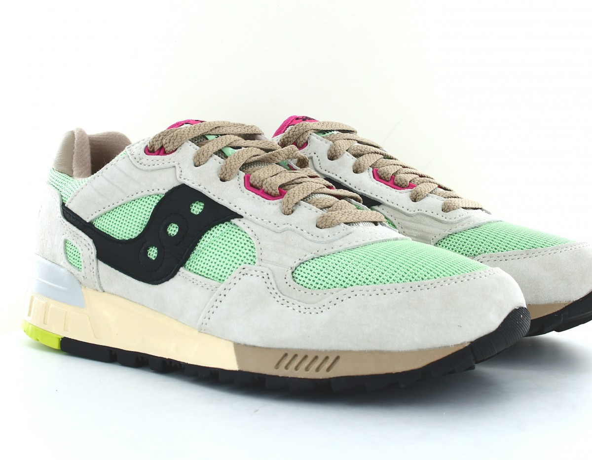 Saucony Shadow 5000 beige noir vert turquoise