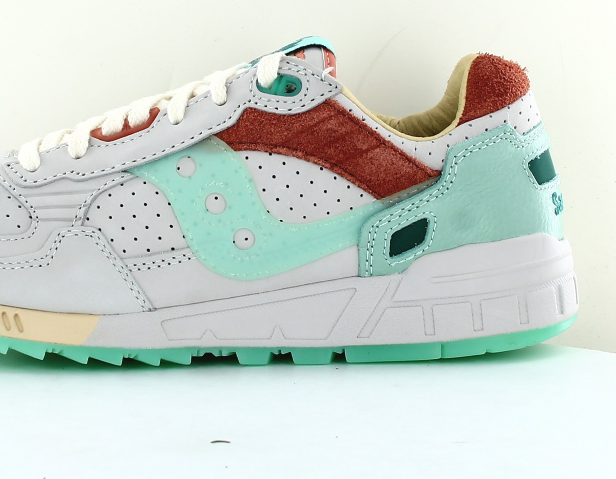 Saucony Shadow 5000 gris vert eau camel