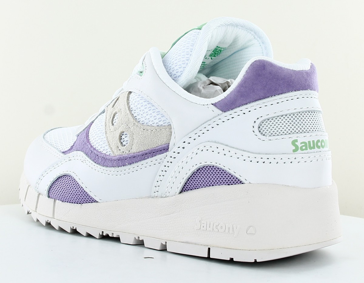 Saucony Shadow 6000 blanc mauve vert