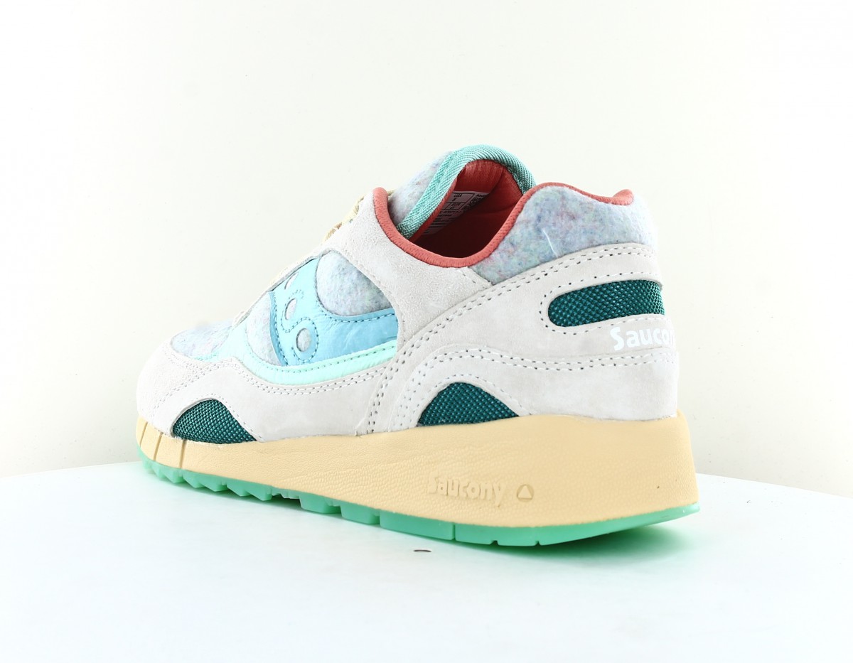 Saucony Shadow 6000 beige bleu ciel orange vert pastel