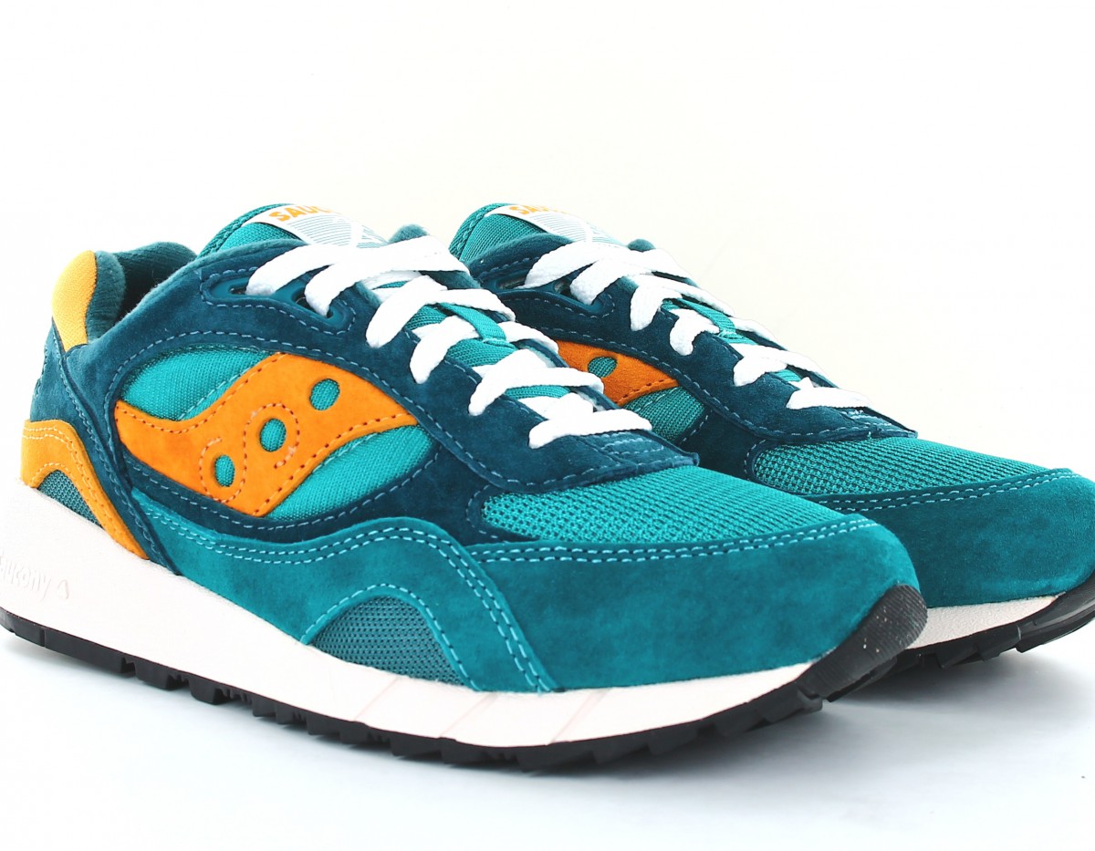 Saucony Shadow 6000 bleu turquoise jaune