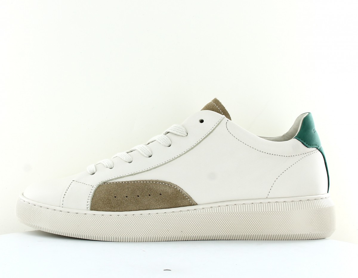  Clear sneaker blanc vert beige