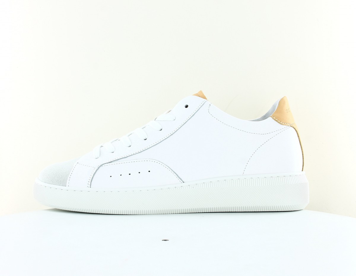 Schmoove Clear sneaker suede blanc beige