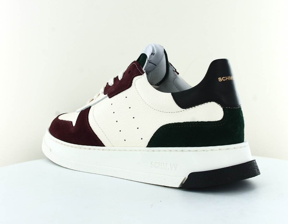 Schmoove Order sneaker beige bordeaux vert