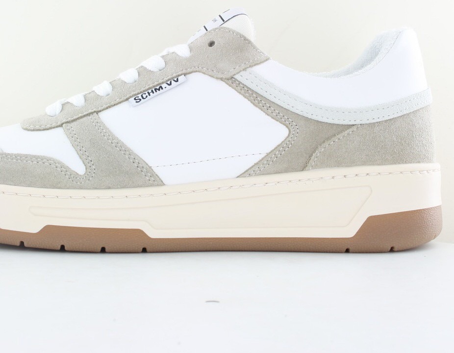 Schmoove Smatch sneaker blanc beige gomme