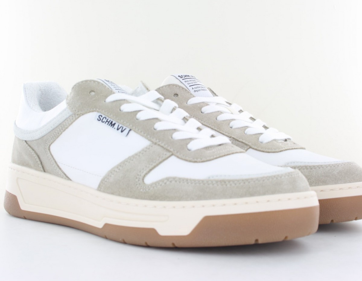 Schmoove Smatch sneaker blanc beige gomme