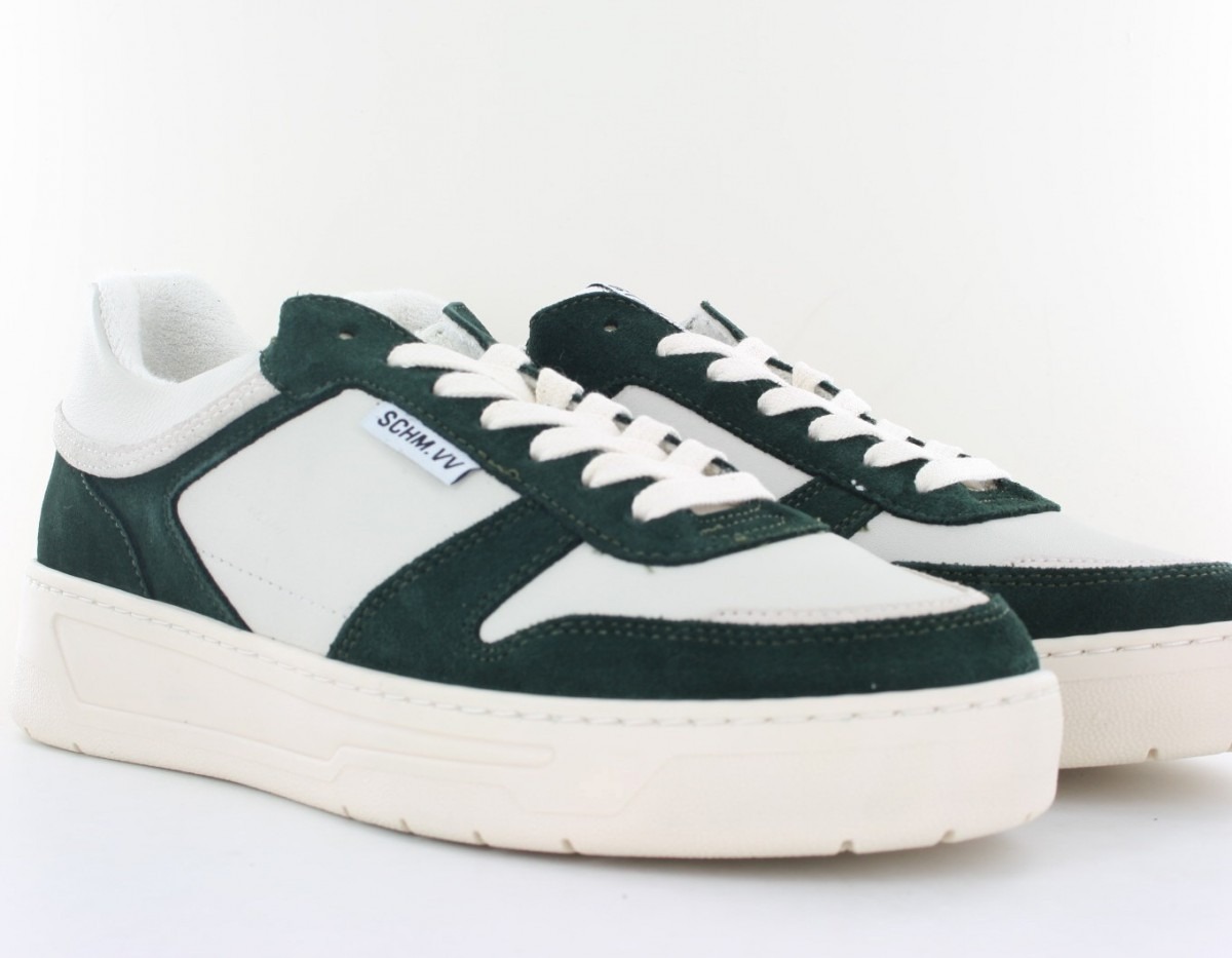 Schmoove Smatch sneaker beige vert sapin