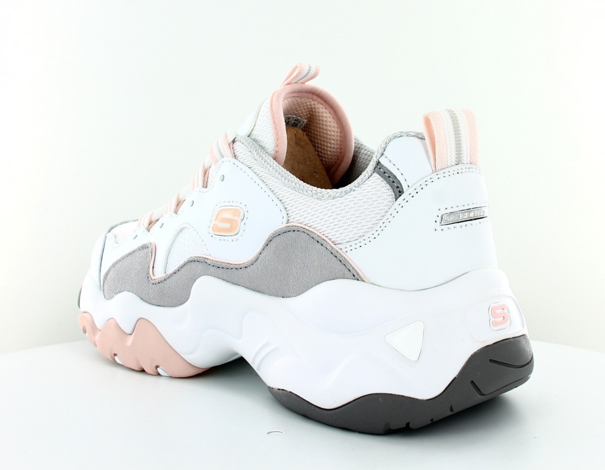 Skechers D'lites 3 blanc-rose