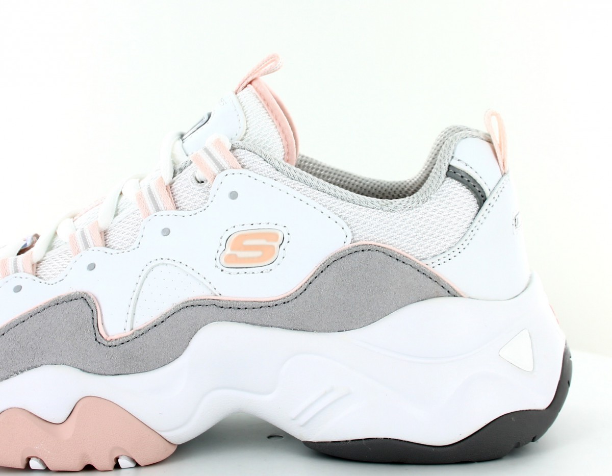 Skechers D'lites 3 blanc-rose