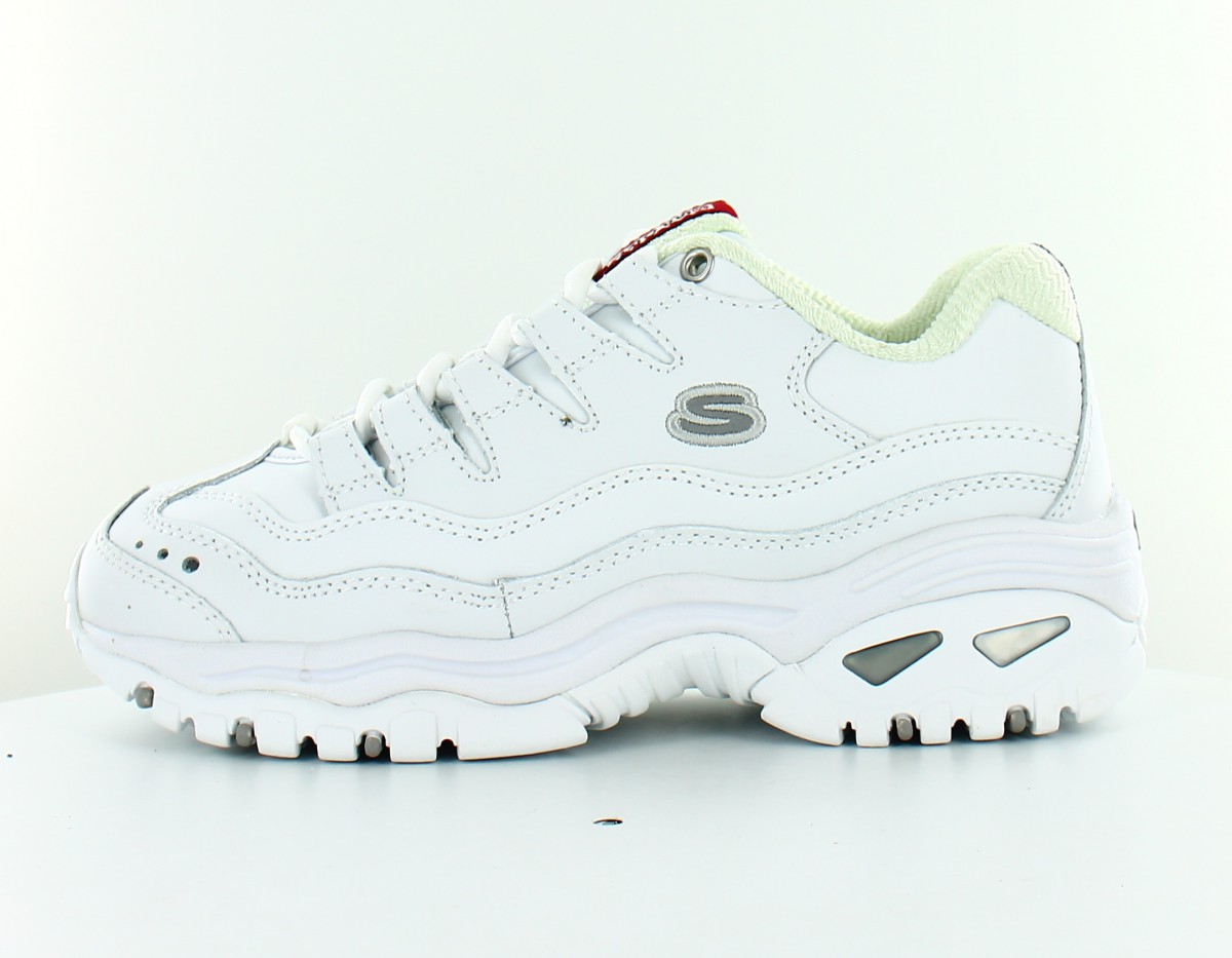 Skechers D lites energy blanc bleu rouge