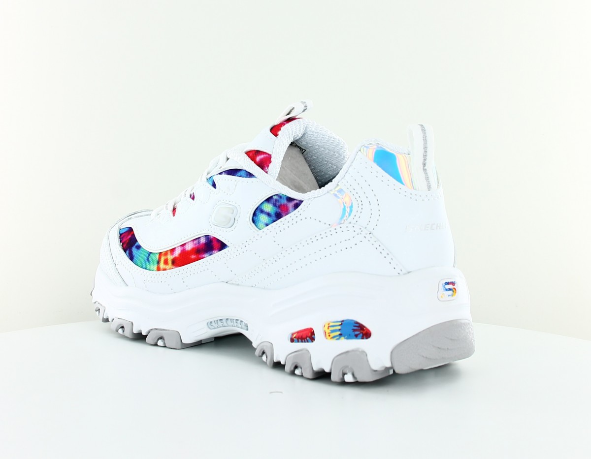 Skechers D lites summer fiesta blanc multicolor