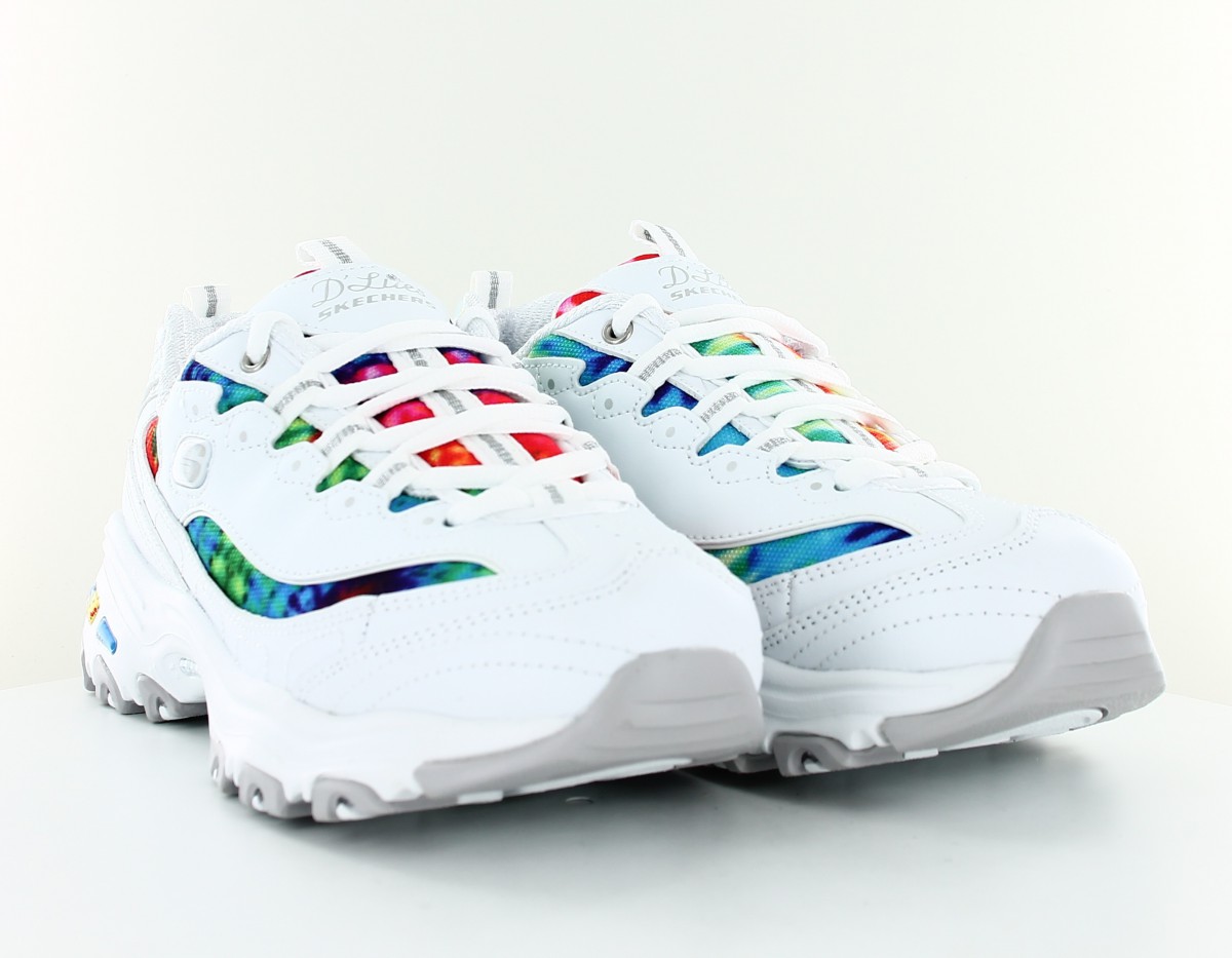 Skechers D lites summer fiesta blanc multicolor