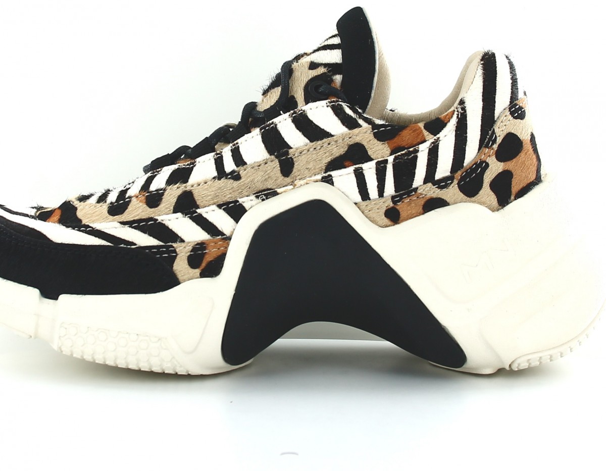 Skechers Neo block mix up beige noir leopard print