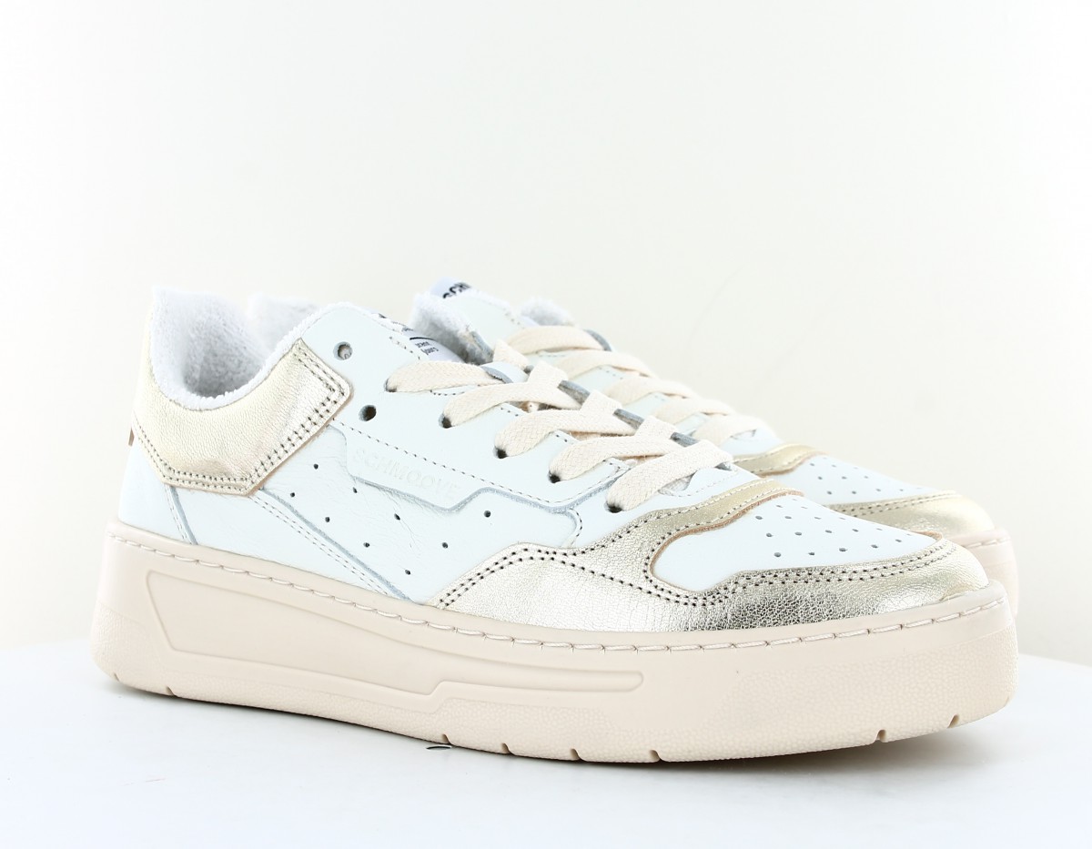 Schmoove Smatch sneaker blanc or beige