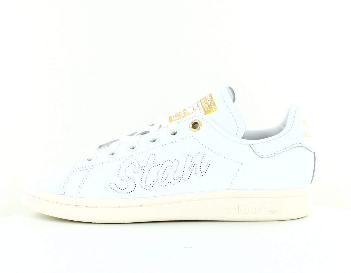 Adidas Stan smith premium blanc or beige