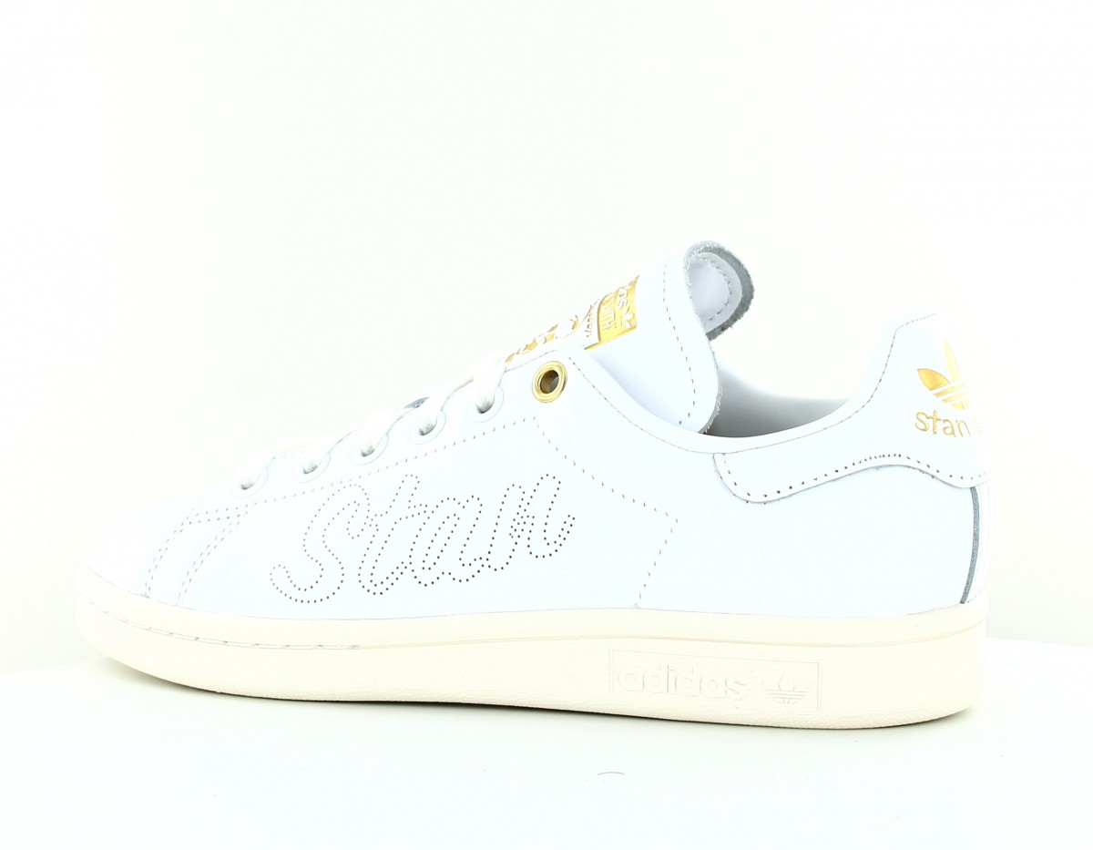 Adidas Stan smith premium blanc or beige