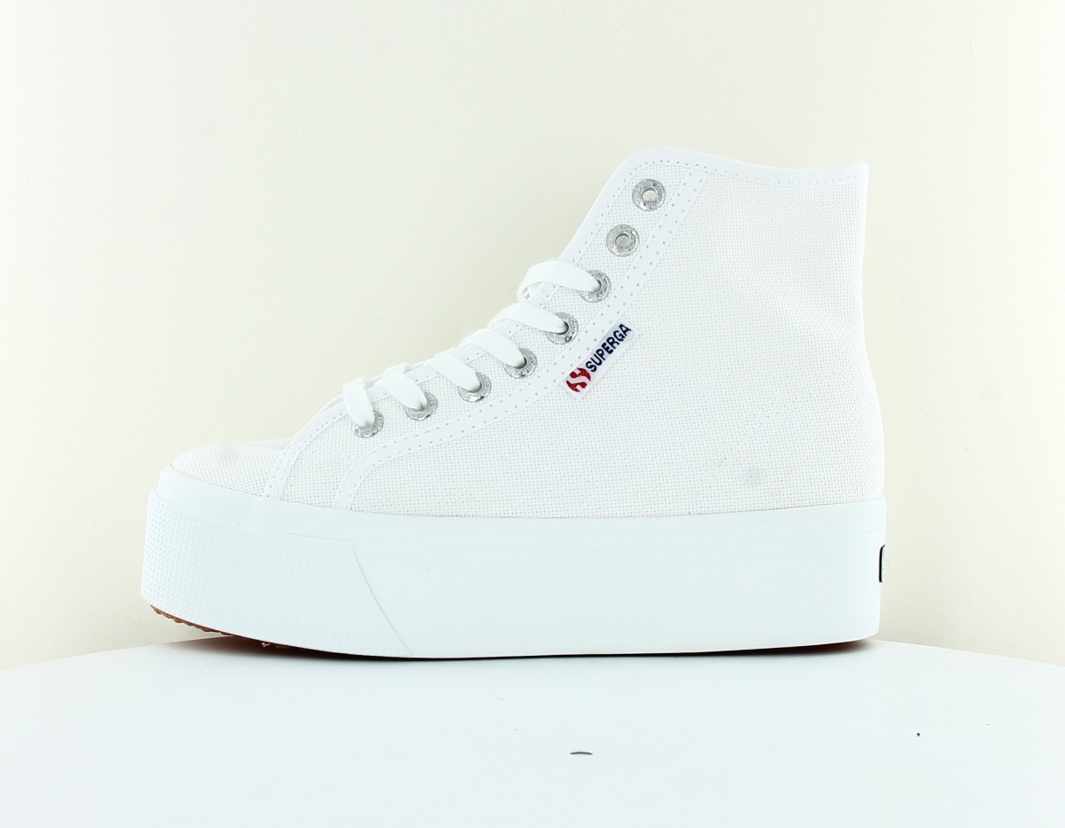 Superga 2708 hi top blanc blanc