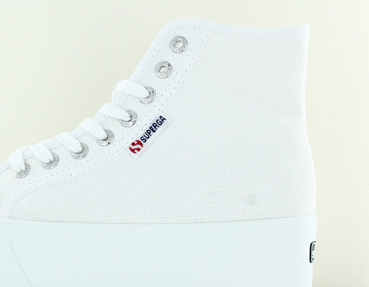 Superga 2708 hi top blanc blanc