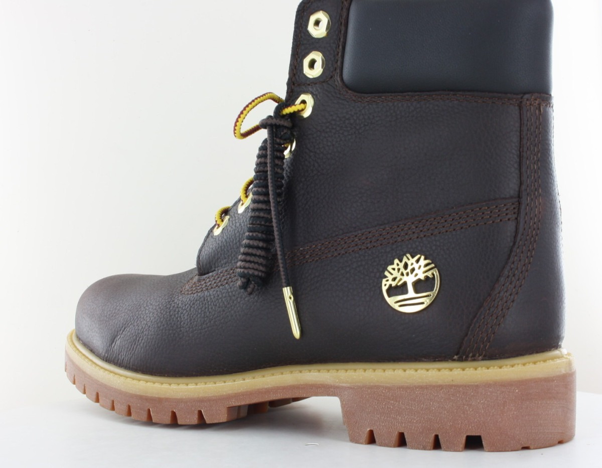 Timberland 6 inch premium marron foncé noir
