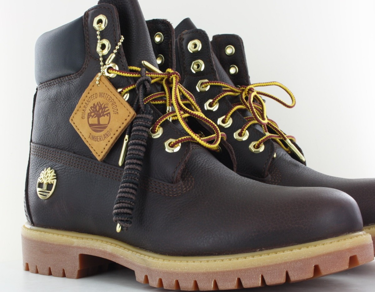 Timberland 6 inch premium marron foncé noir