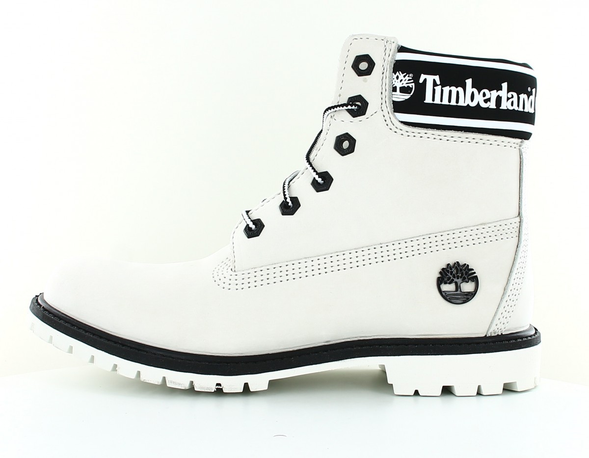 Timberland 6 inch waterproof boot blanc noir