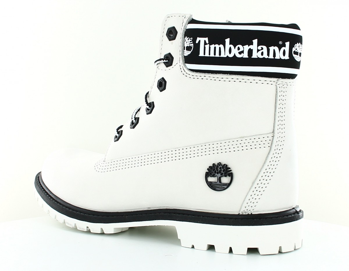 Timberland 6 inch waterproof boot blanc noir