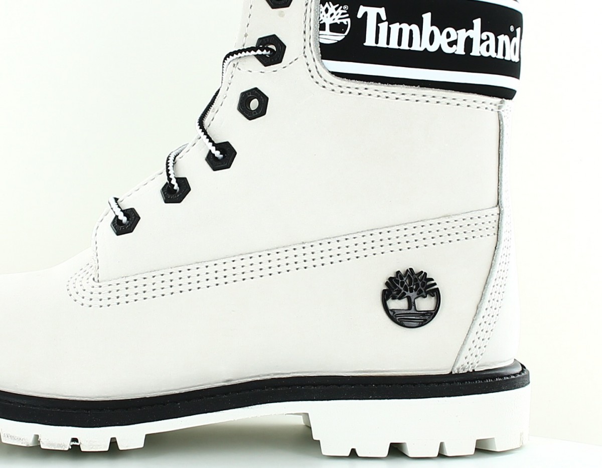 Timberland 6 inch waterproof boot blanc noir