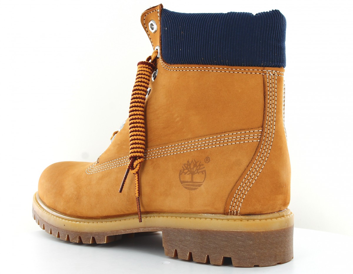 Timberland 6inch Premium beige bleu marine