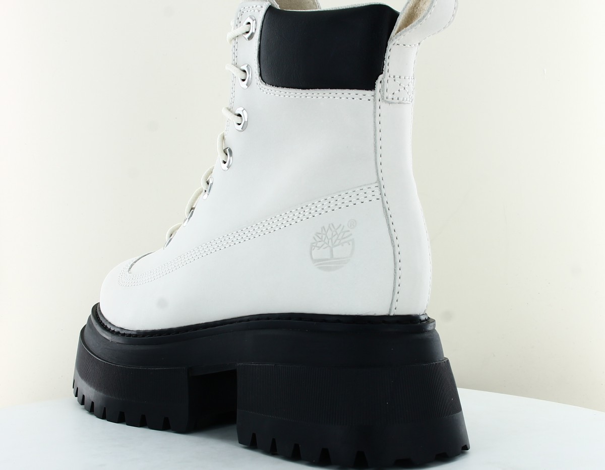 Timberland Sky 6in lace up blanc noir