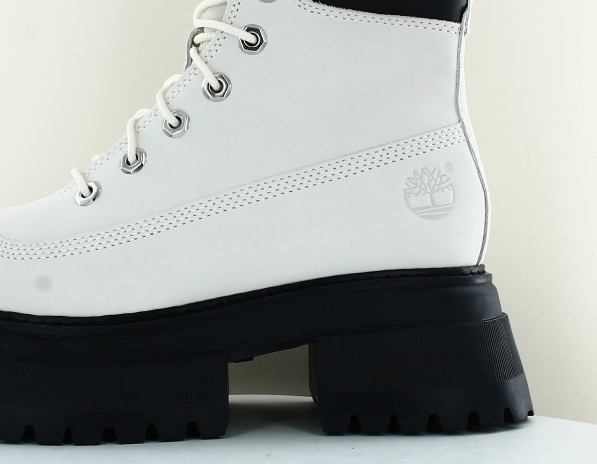 Timberland Sky 6in lace up blanc noir