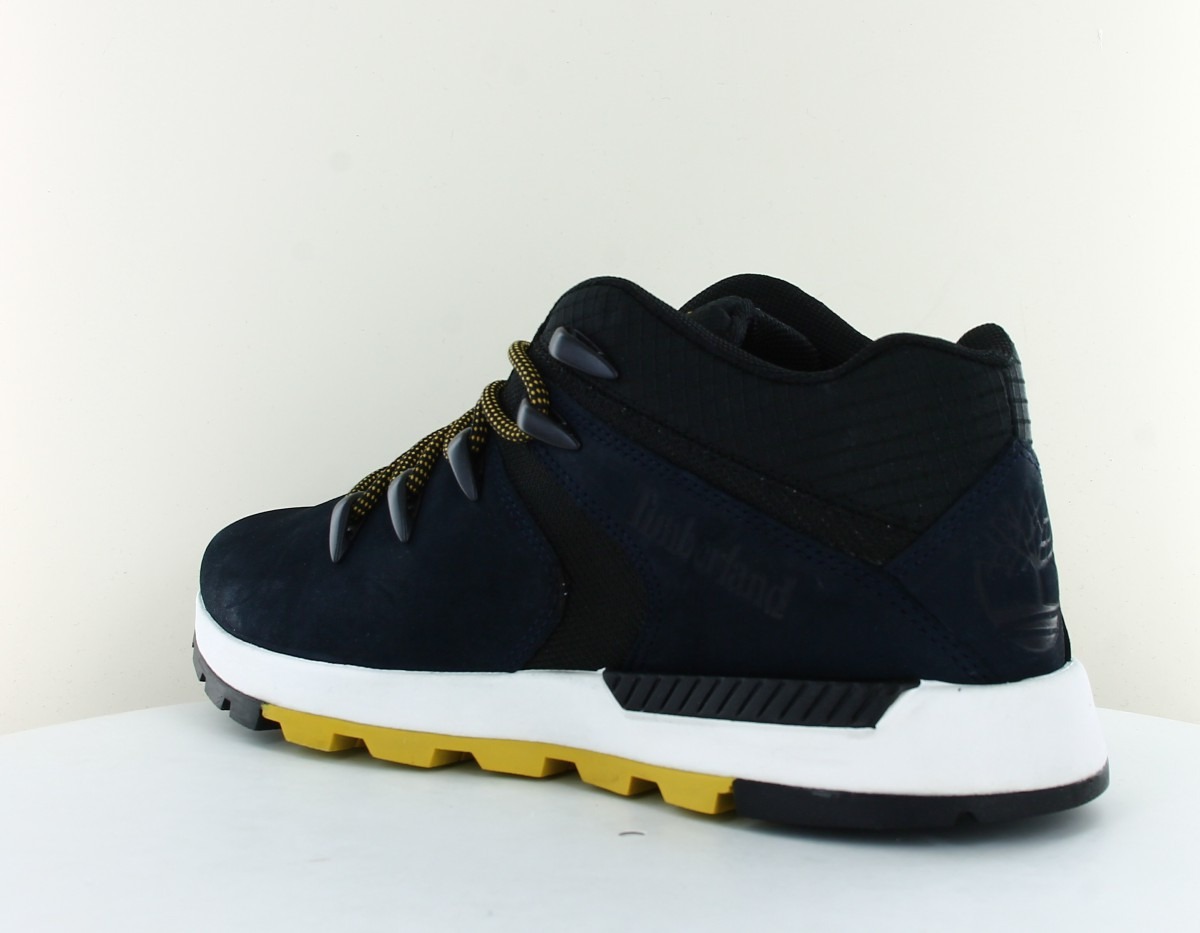 Timberland Sprint trekker low super oxford bleu foncé blanc noir jaune