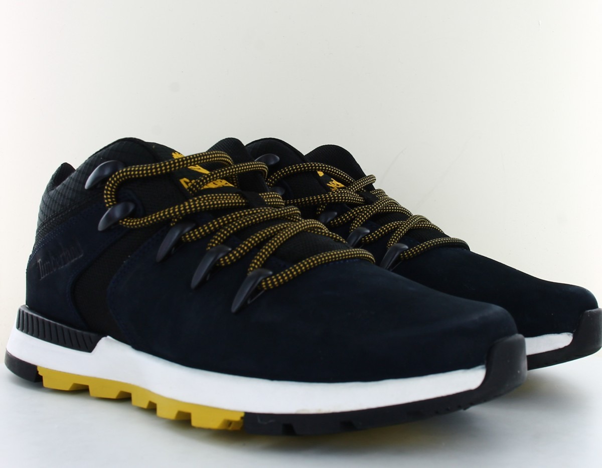 Timberland Sprint trekker low super oxford bleu foncé blanc noir jaune