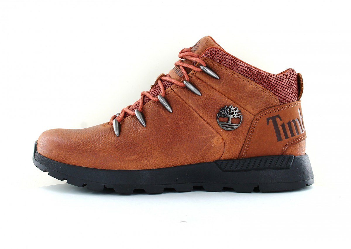 Timberland Sprint trekker mid cuir marron noir