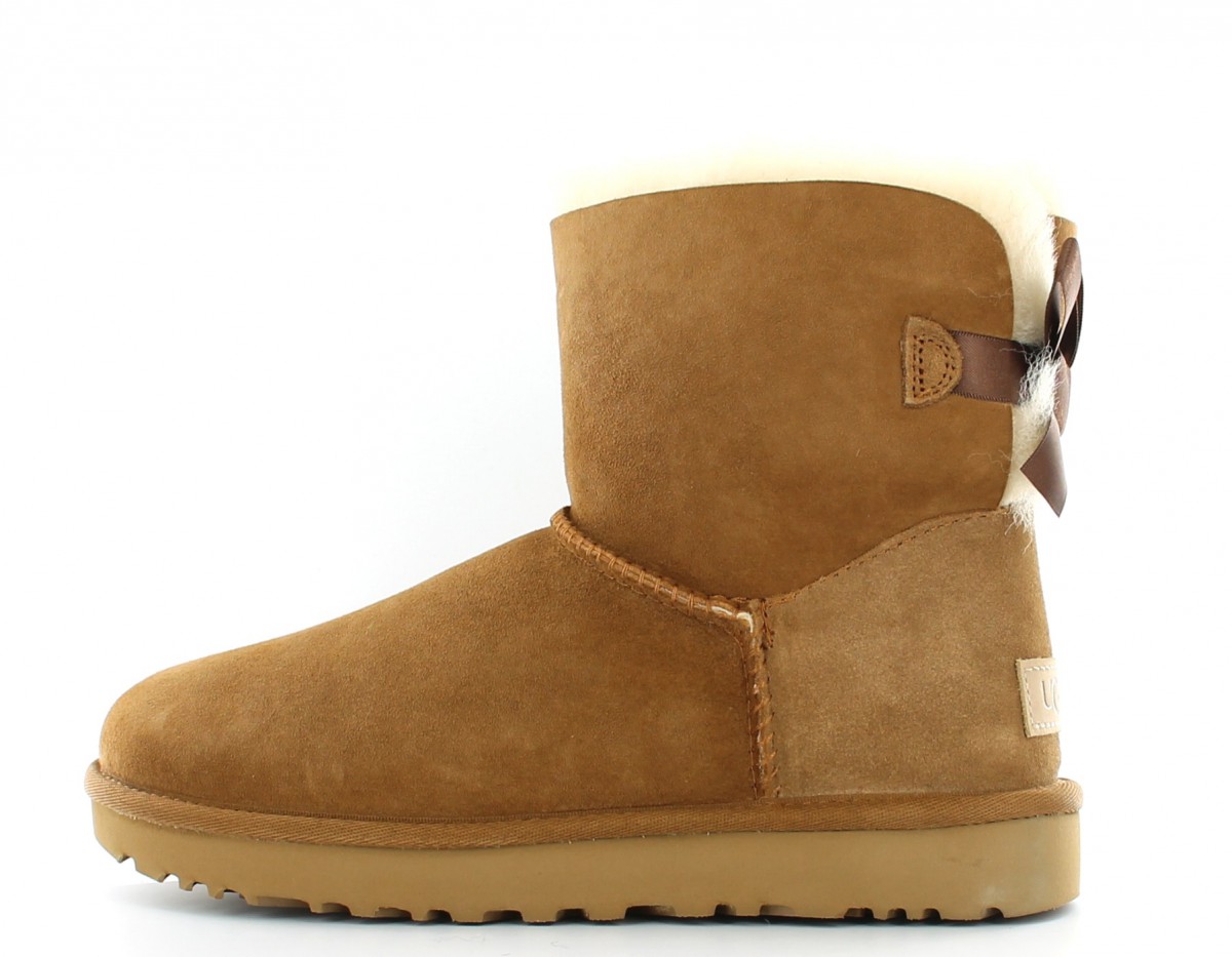 Ugg Mini Bailey Bow BEIGE/CHESTNUT