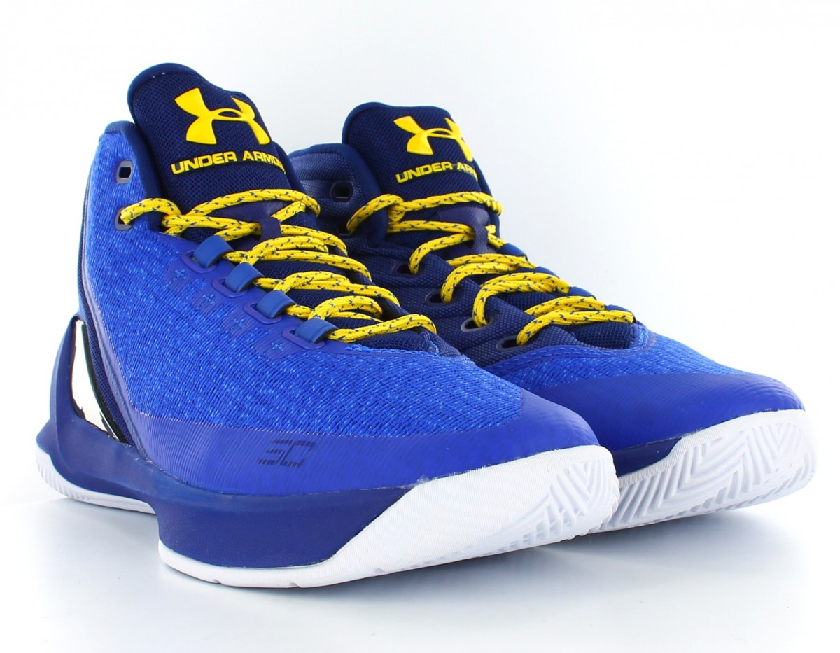 Under Armour Curry 3 Dub Nation White/Team Royal/Taxi