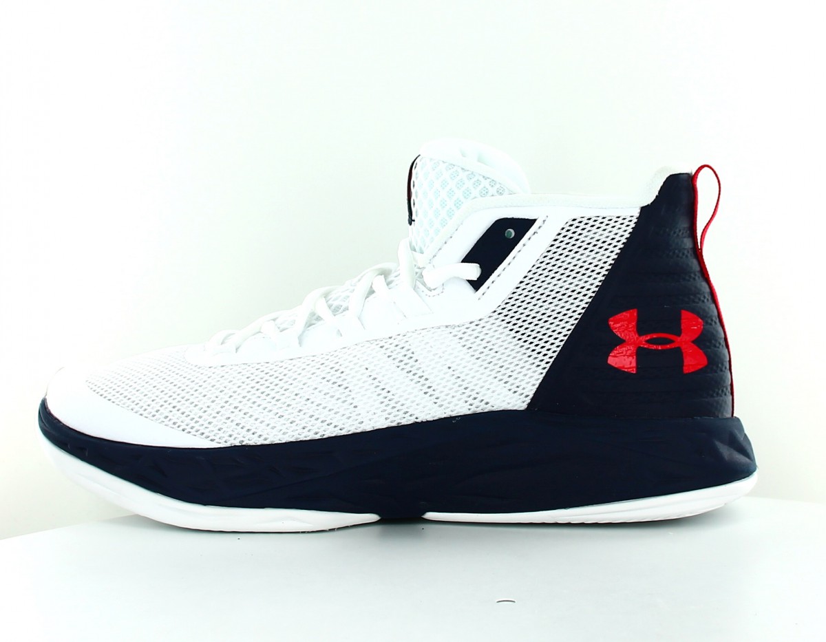 Under Armour Jet Mid blanc bleu