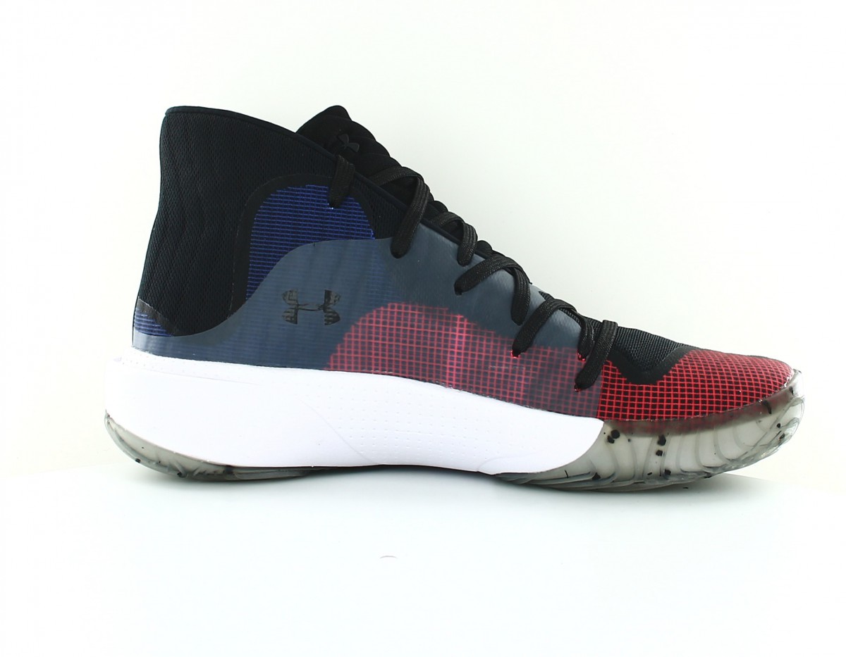 Under Armour Spawn mid noir rouge bleu