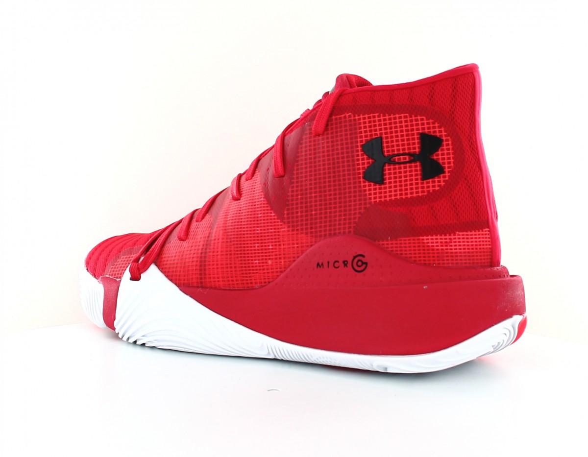 Under Armour Spawn mid rouge noir blanc