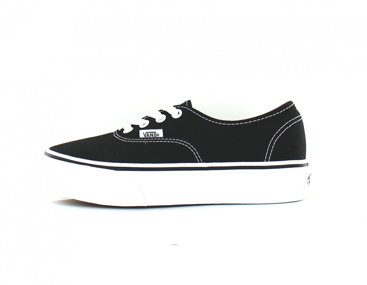 Vans Authentic platform noir blanc