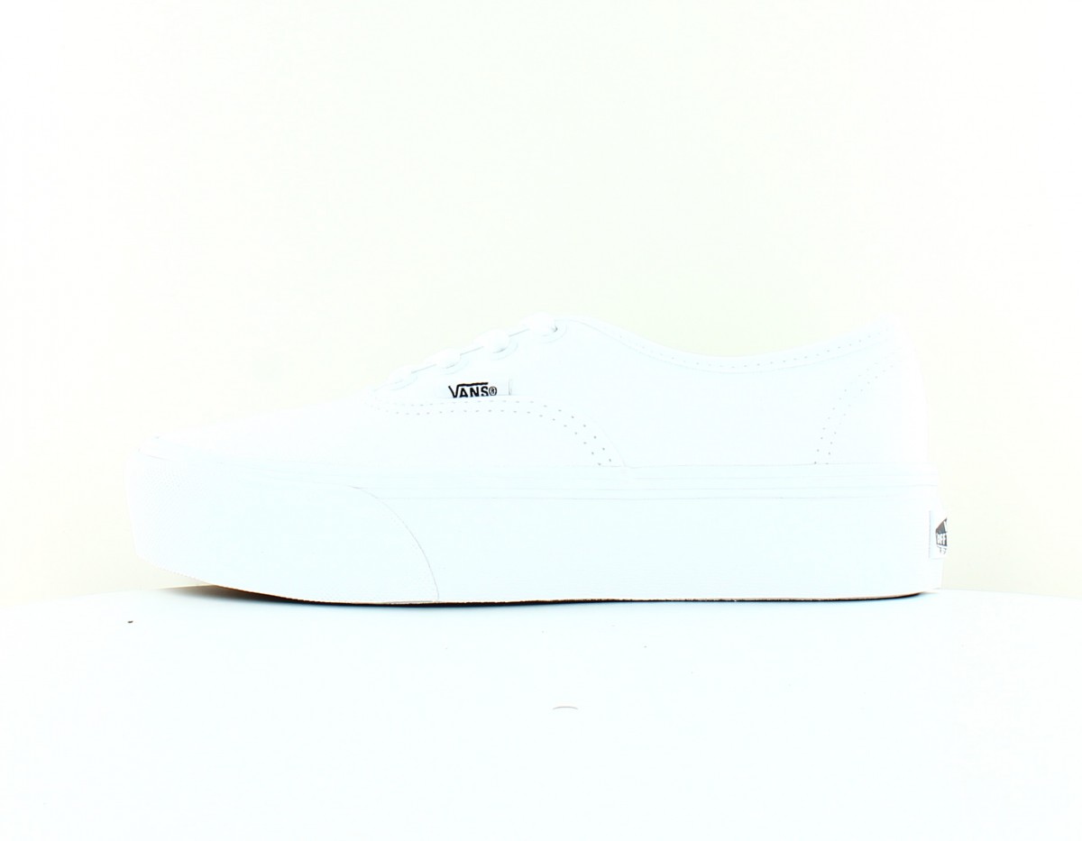 Vans Authentic platform blanc blanc