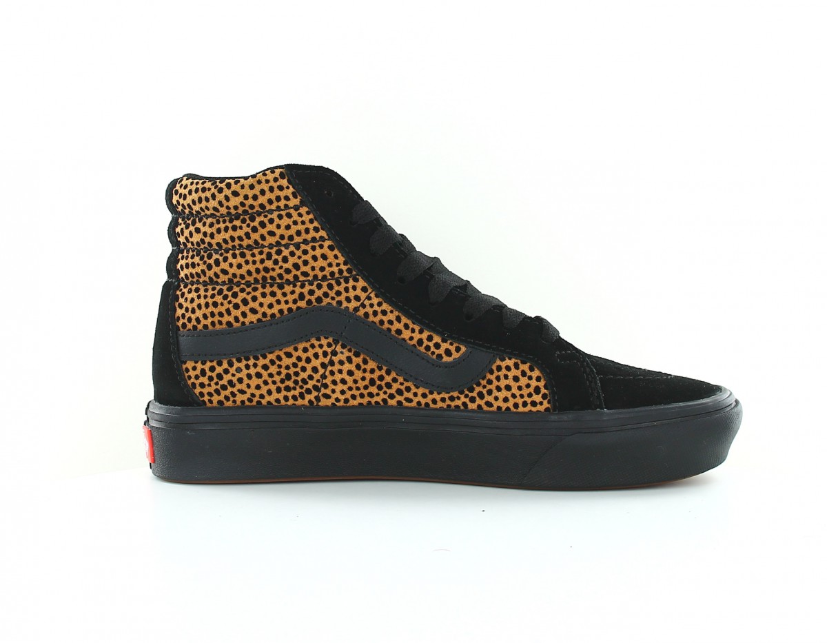 Vans Comfycush sk8-hi reissue tiny cheetah marron noir print