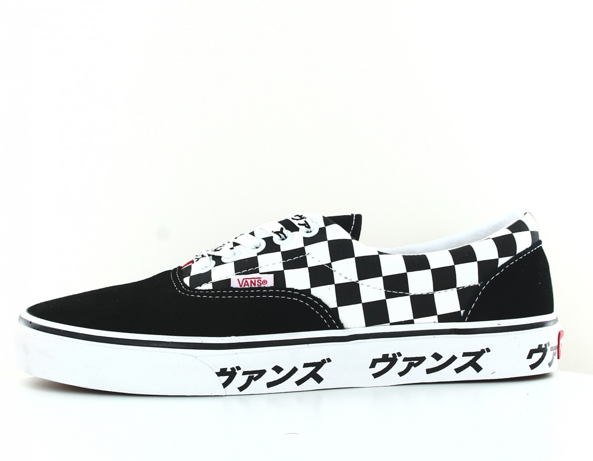 Vans Era japanese type noir blanc rouge