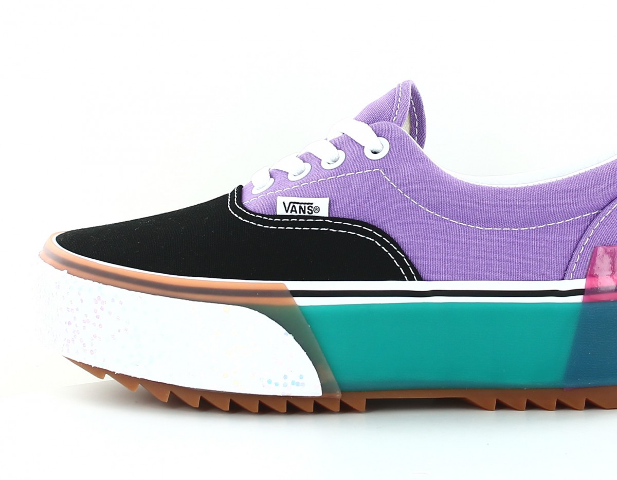 Vans Era stacked noir violet vert