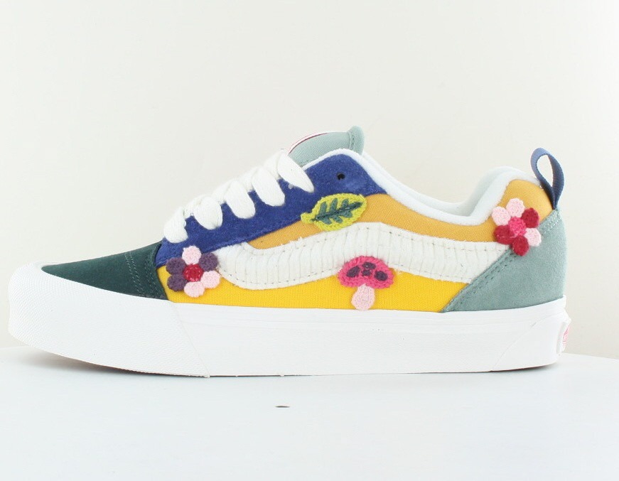 Vans Knu skool multicolor floral blanc