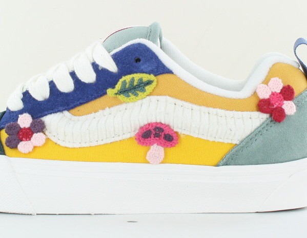 Vans Knu skool multicolor floral blanc