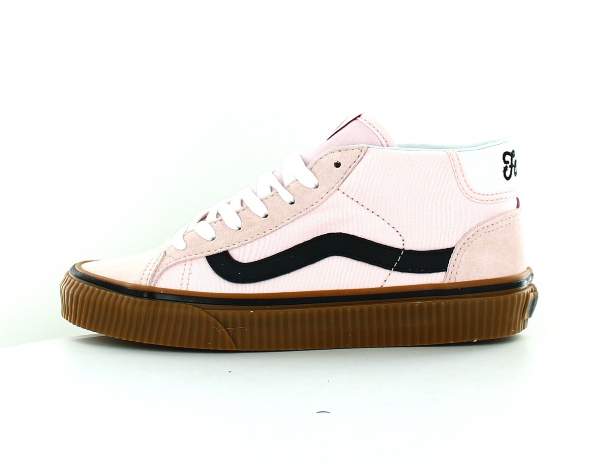 Vans Mid Skool 37 rose blanc gomme