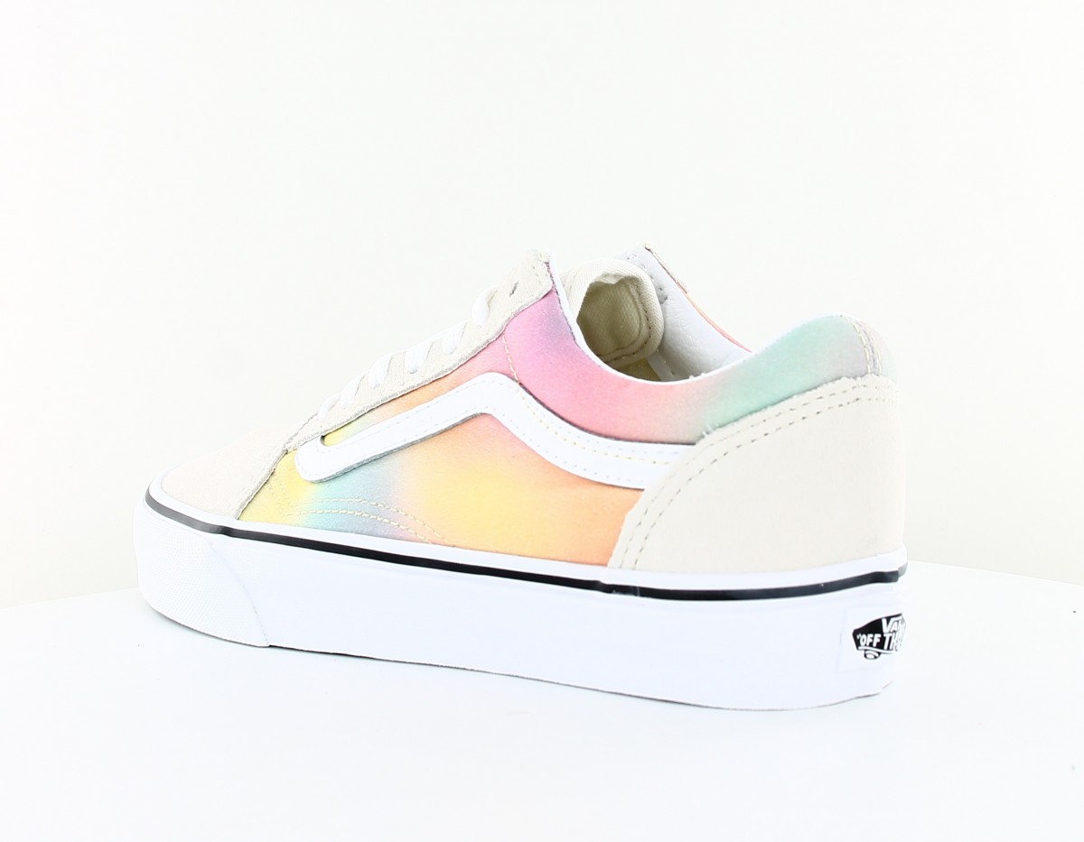 Vans Old skool aura shift beige blanc multicolor