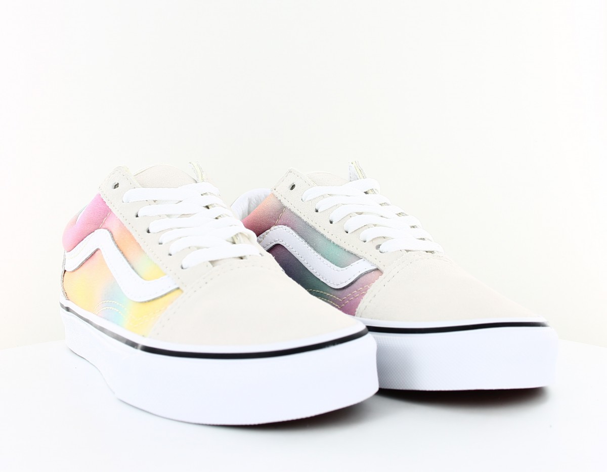 Vans Old skool aura shift beige blanc multicolor